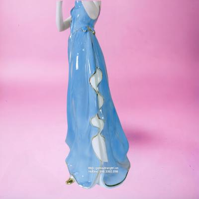 Tượng Sứ Châu Âu - Cô Gái Đánh Đàn Violin
